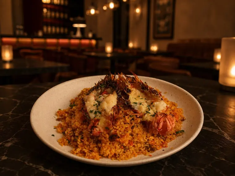 Grilled prawns
